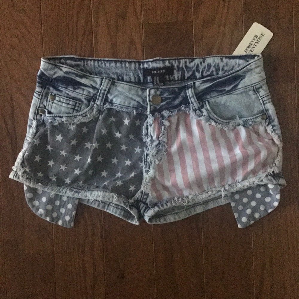 Forever 21 American Flag shorts